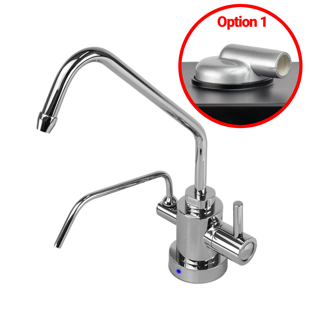 LED Chrome Under-Sink Faucet - Option 1