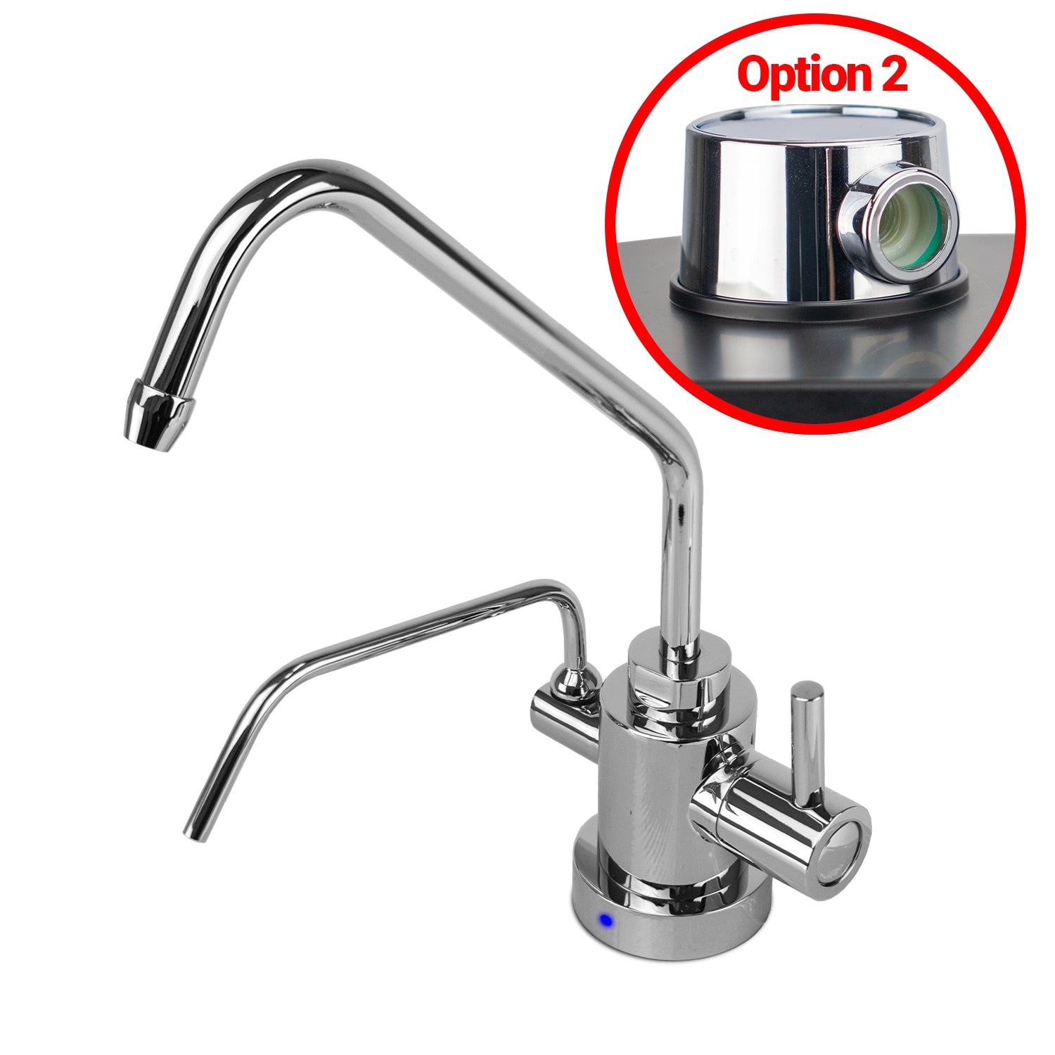 LED Chrome Under-Sink Faucet - Option 2