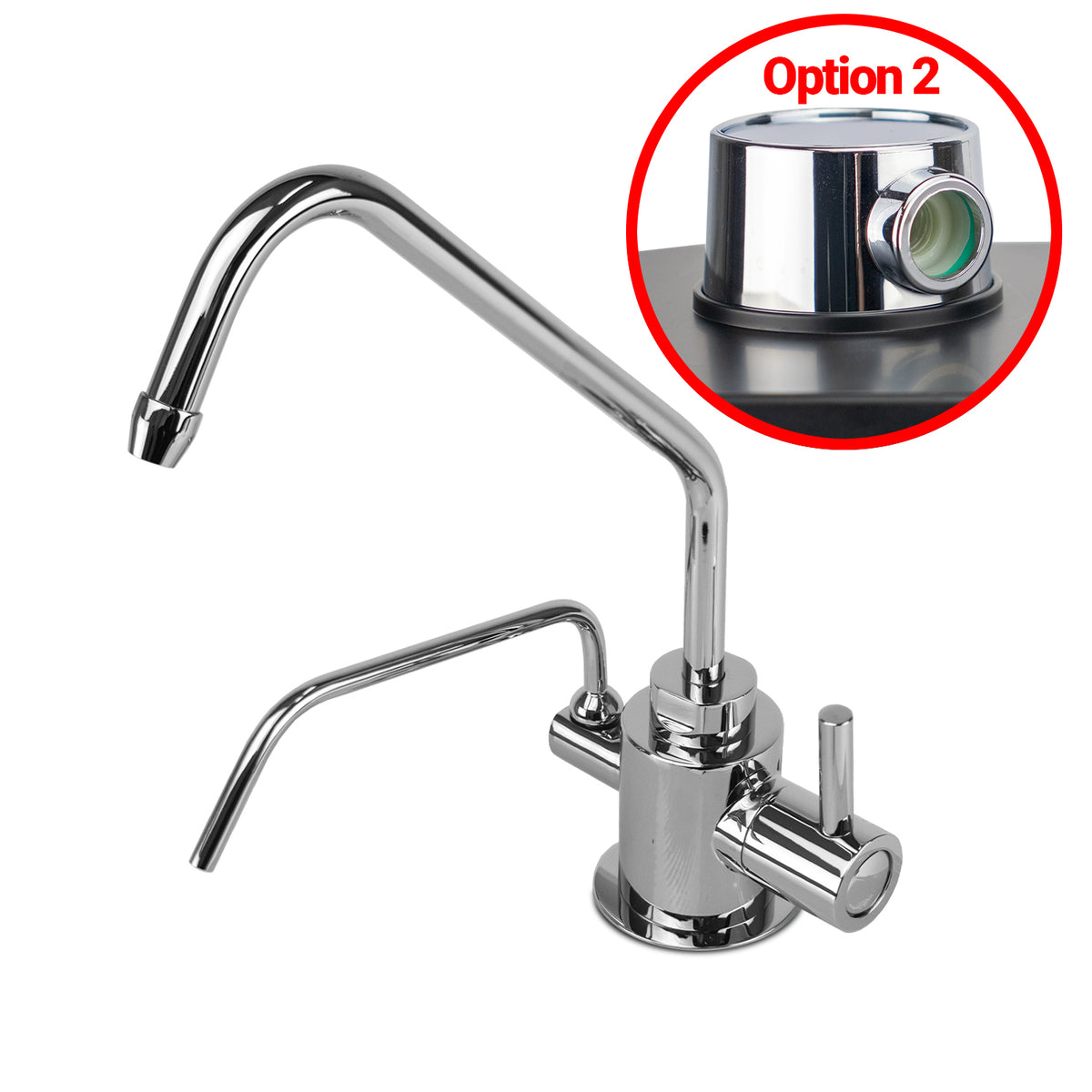 Chrome Under-Sink Faucet - Option 2